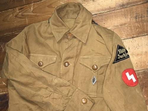 Deutsche Jungvolk Member Brown Shirt