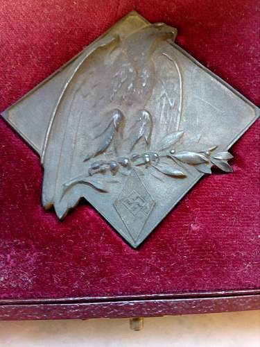 Hitlerjugend plaque/award fantasy?