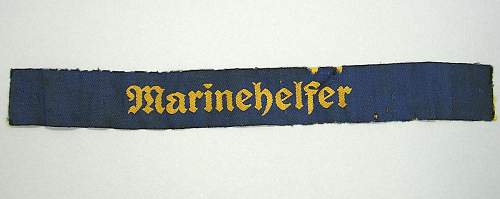 HJ Marinehelfer cuff title