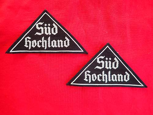 BDM Sud Hochland Shoulder Triangles