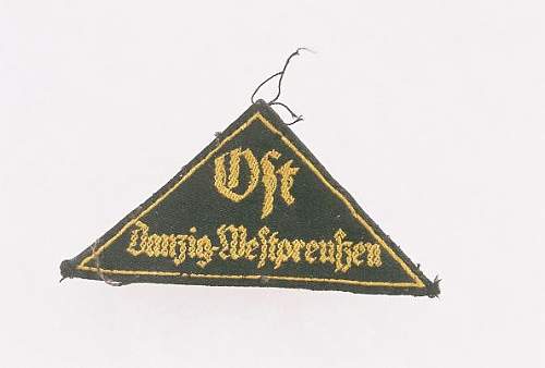 HJ triangle,,,Ost Danzig WestPrussen