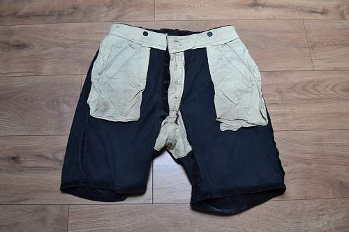 HJ summer shorts, black corduroy