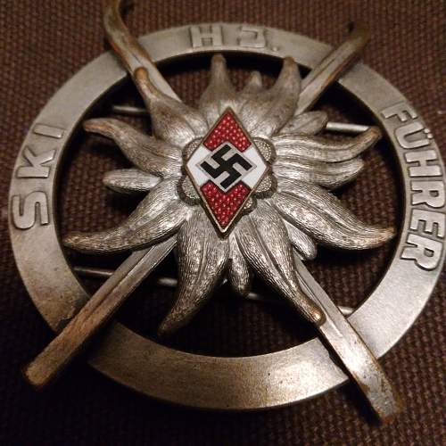 HJ Ski Fuhrer badge