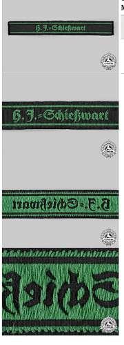 HJ Schießwart (Schiesswart) Cuff Title