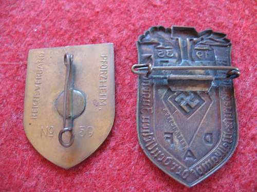 1934 Nazi Hitler Youth Participants Badge for the DAF