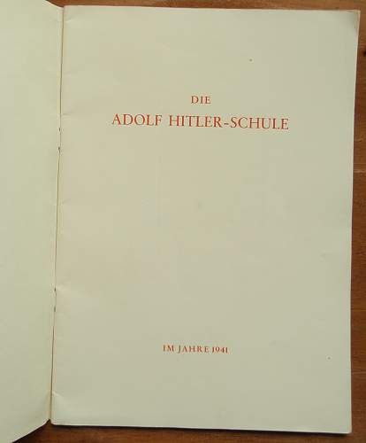 Hitler Youth School Book