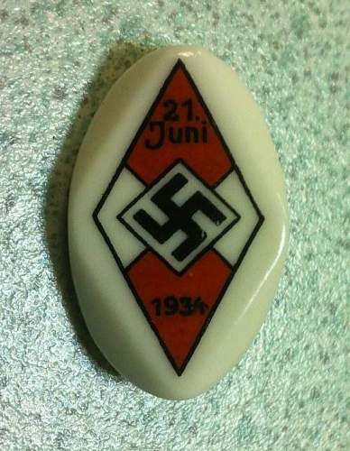 Hj pin badge