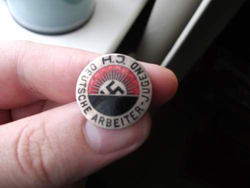 HJ Deutsche Arbeiter Jugend badge received today