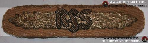 HJ leaders breast badge