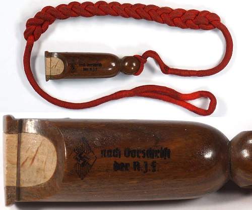 HJ whistle and lanyard