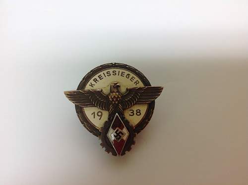 1938 Kreissieger badge
