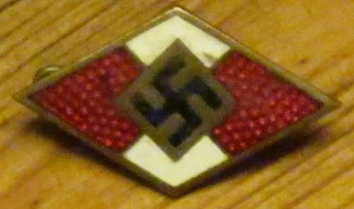 1st HJ membership pin