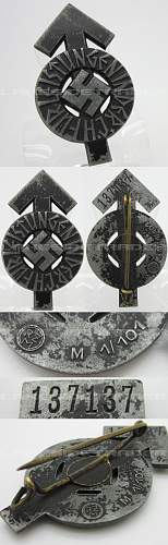 Leistungsabzeichen der HJ Silver and Bronze