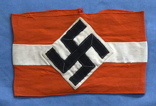 Great example of a HITLER JUGEND armband!