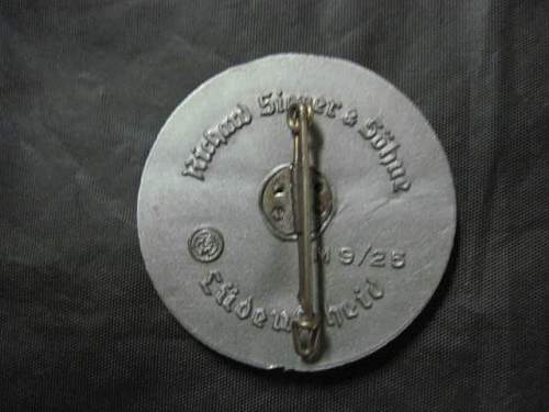 Hitler Youth Shooting Badge and Kreistreffen Der NSDAP Lippe tinnie: A good buy?