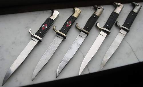 From Hammesfahr and WKC birdshead to Grawiso Mottoed transitional &amp; WKC bowieblade HJ