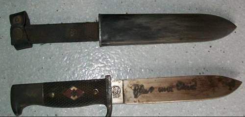 Original Hitlerjugend knife and SS Sabre?