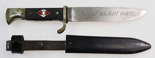 HJ Knife with strange Inscription