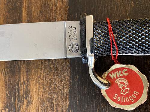 Stunning HJ Knife with Factory WKC Tag