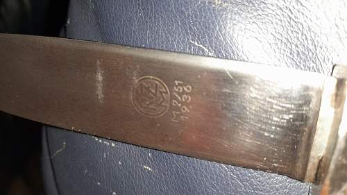 RZM M7/51 1936 hj knife. Please help me identify if it is real?