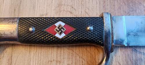 Hitler Jugend authentication, worn grips