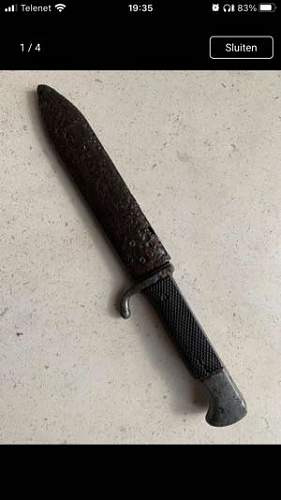 Hitlerjugend dagger for sale, original? Good price?