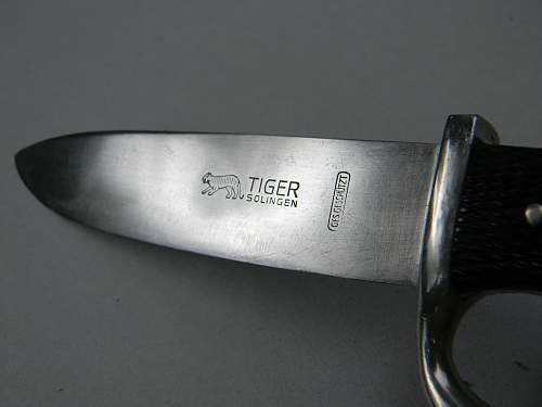 Tiger Hitler Youth Knife - ( Early Production )