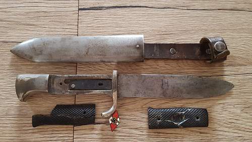 Hitler Youth Knife Diamond Variations From 1933-1942