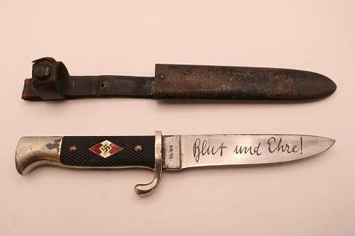 HJ knife with strange makers mark