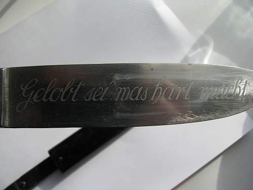 HJ Knife with strange Inscription