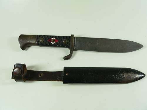 Rare &quot;eagle heads&quot; HJ knife by E.P. &amp; S.