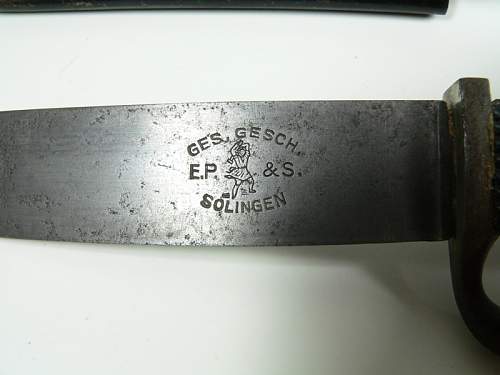 Rare &quot;eagle heads&quot; HJ knife by E.P. &amp; S.