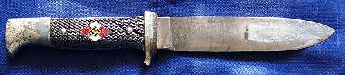 Salty Hitler Youth Knife for Review, RZM  M7/6