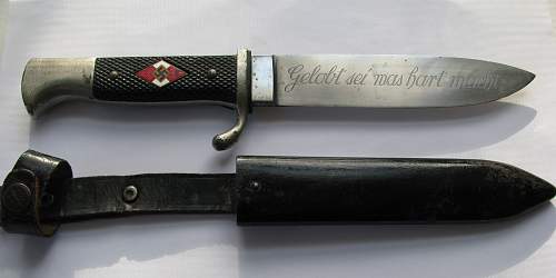 HJ Knife with strange Inscription