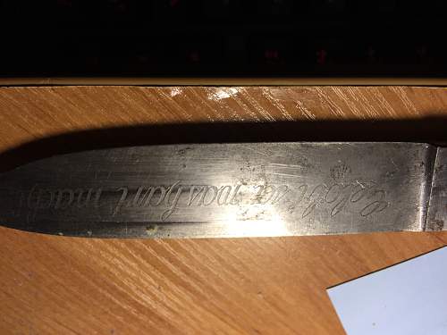 HJ Knife with strange Inscription