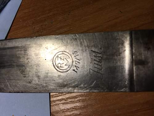 HJ Knife with strange Inscription