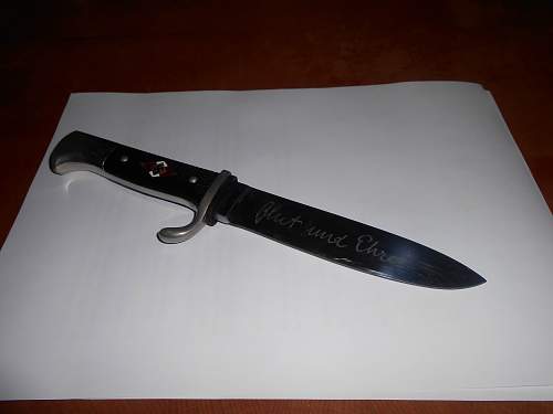 Transitional HJ Knife Puma with Motto