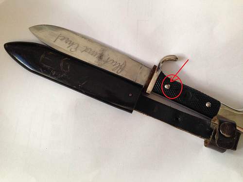 transitionel knife ..very good  condition ...without hj diamond