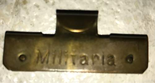 help with marking &quot;militaria&quot; on a belt hook
