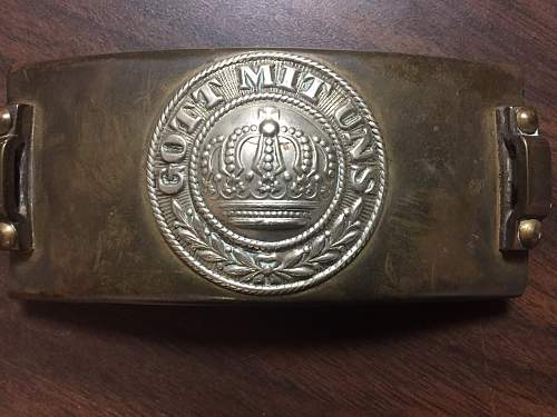 Looking for info ( ID) on a WW1 German belt buckle