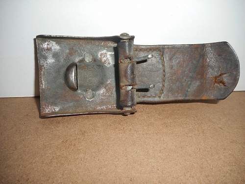 Saxon M15 2-Piece Steel buckle by RARE Maker, 103rd Reg't Marked