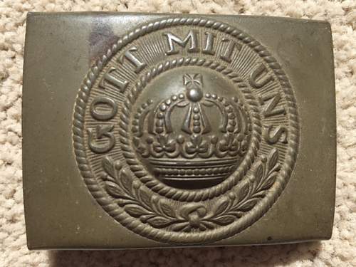 M1915 prussian em/nco's belt buckle