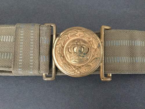 Bavarian  canvas  officers belt