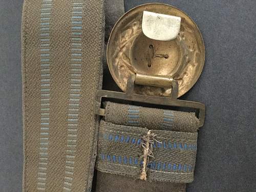 Bavarian  canvas  officers belt