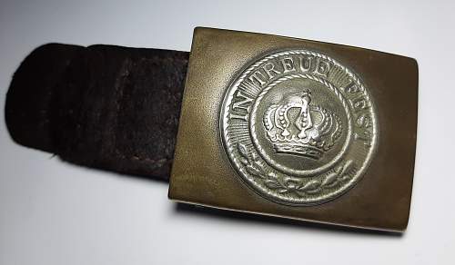 Wurttemberg buckle , private purchase?  Is it OK????