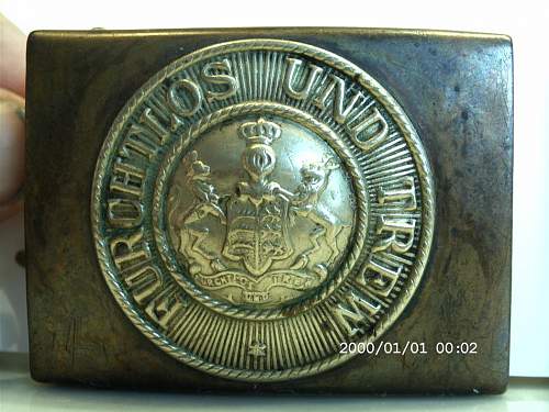 Imperial Wurttemberg belt and buckle