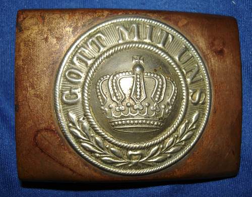 Prussian belt and buckle, named - parade model?