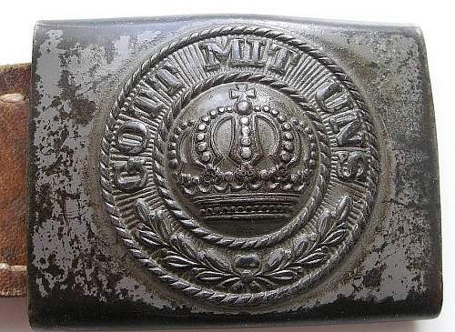 Prussian belt and buckle, named - parade model?