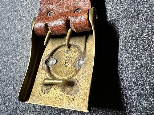 rare very early ww1 prussian buckle