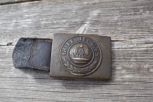 Imperial Prussian belt and buckle set